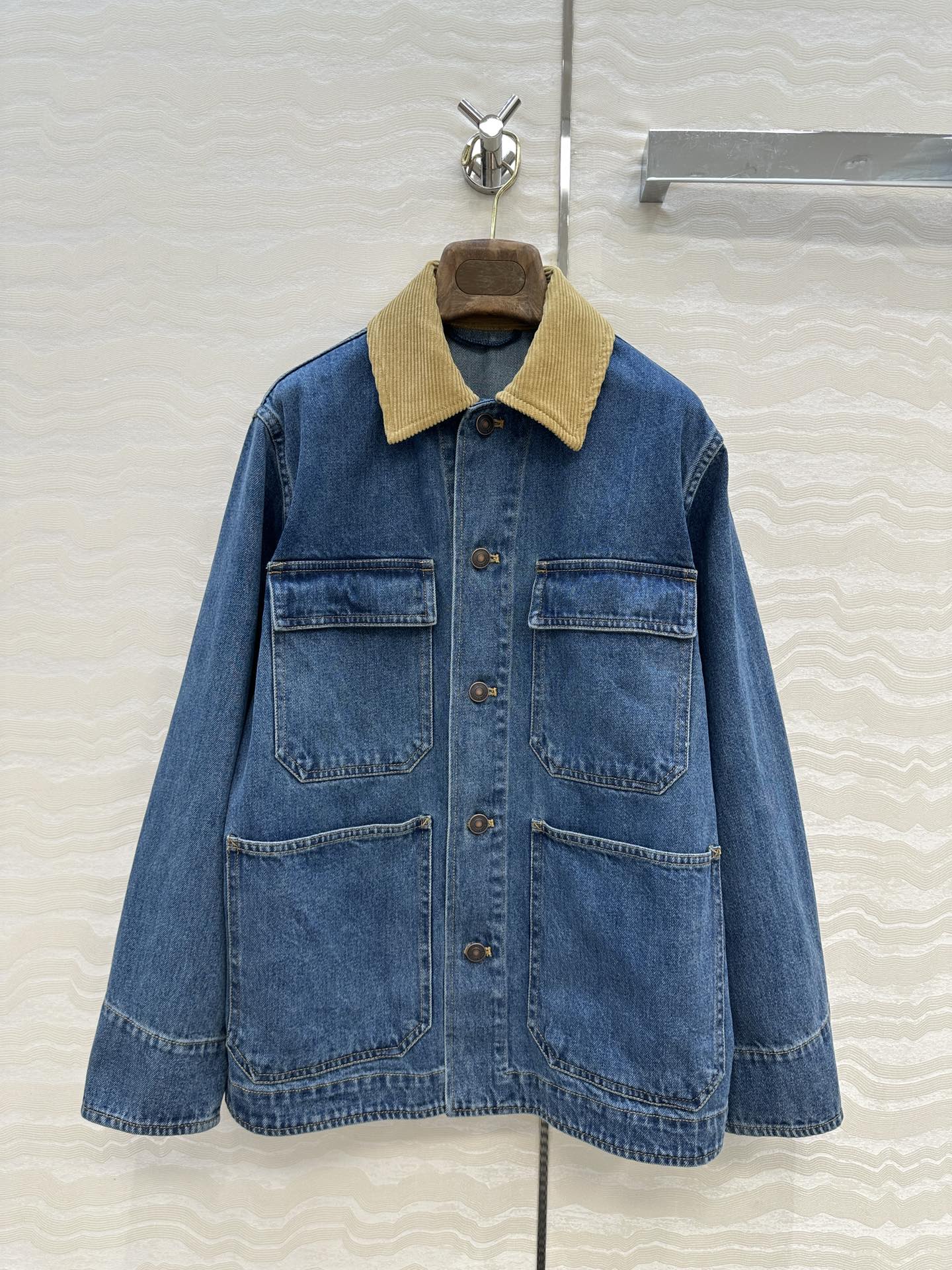 LP 25 Jacket Blue Cotton Denim Fabric 295351
