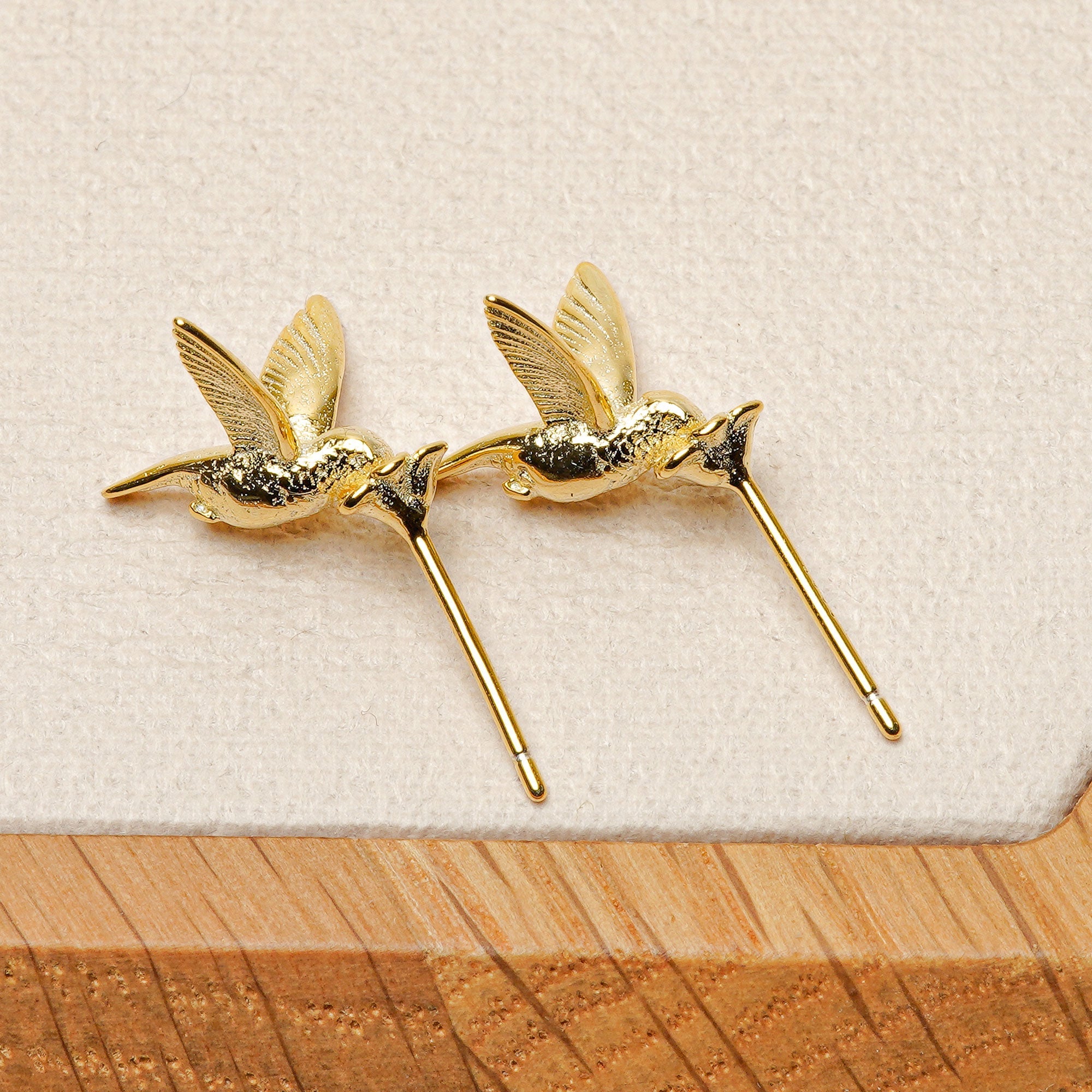 TINY HUMMINGBIRD EARRINGS