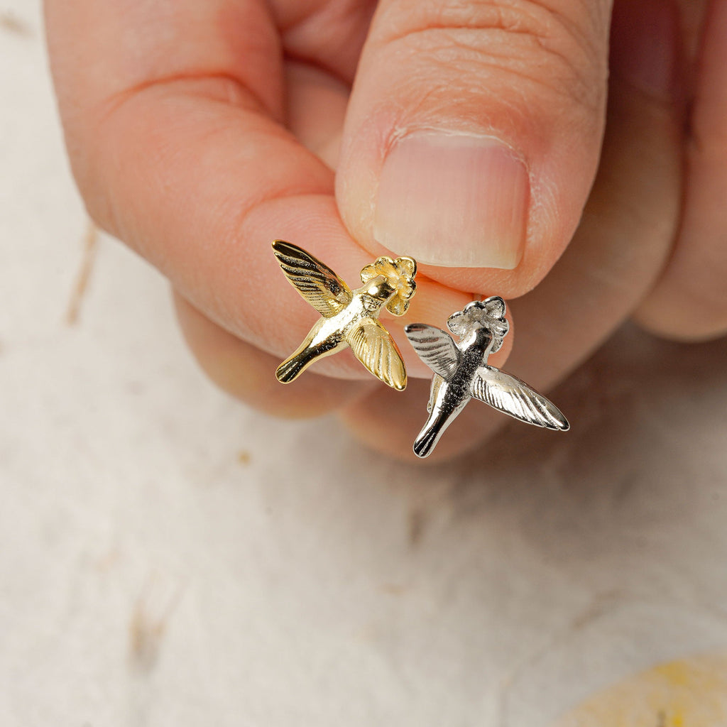 TINY HUMMINGBIRD EARRINGS
