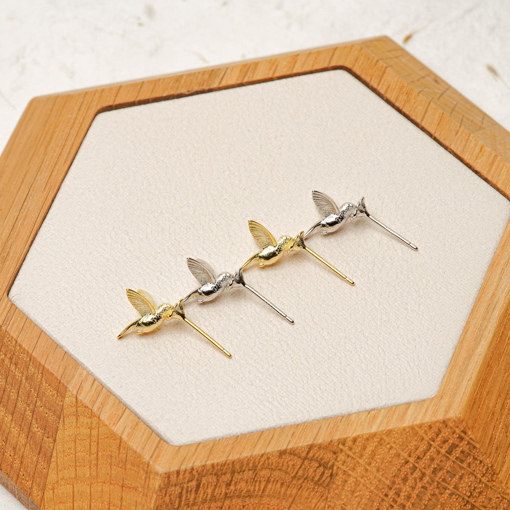 TINY HUMMINGBIRD EARRINGS