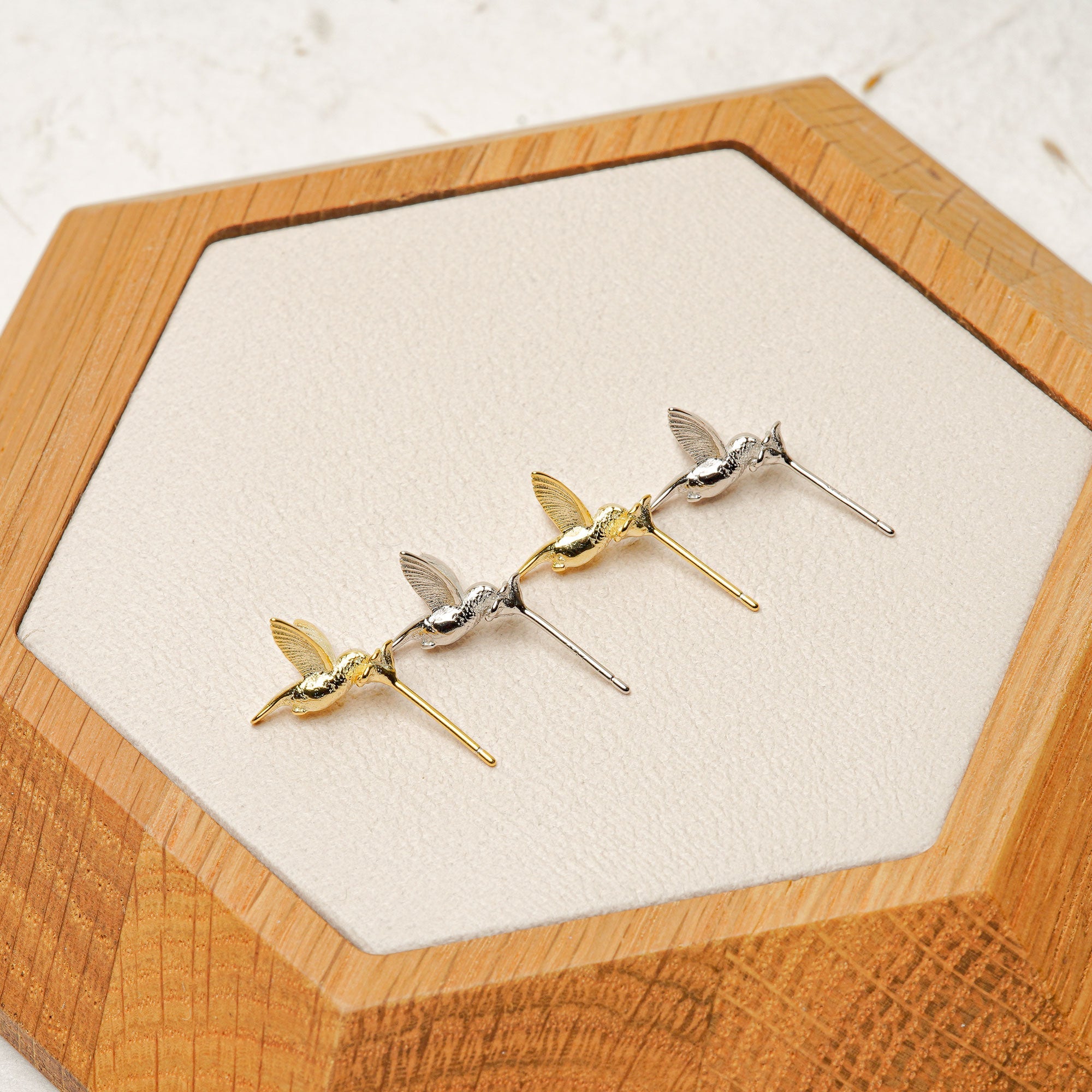 TINY HUMMINGBIRD EARRINGS