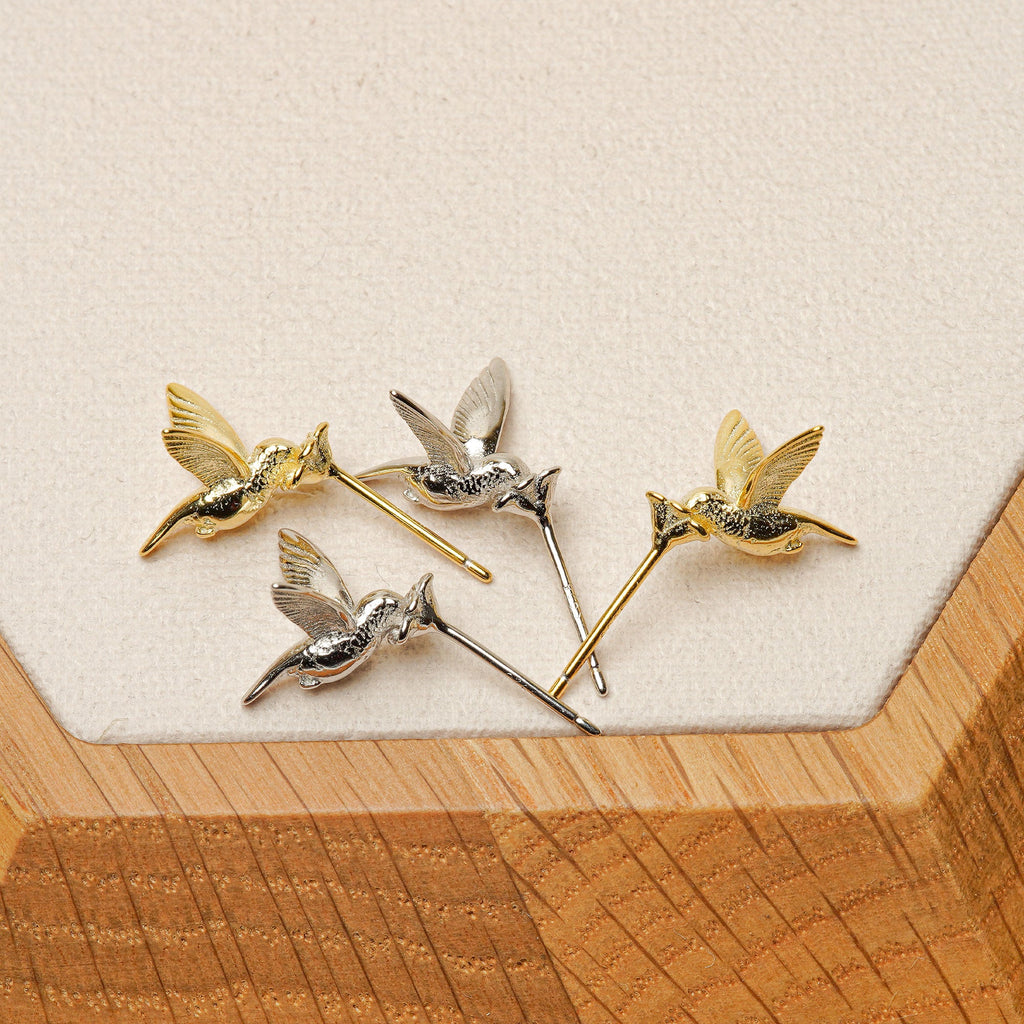 TINY HUMMINGBIRD EARRINGS
