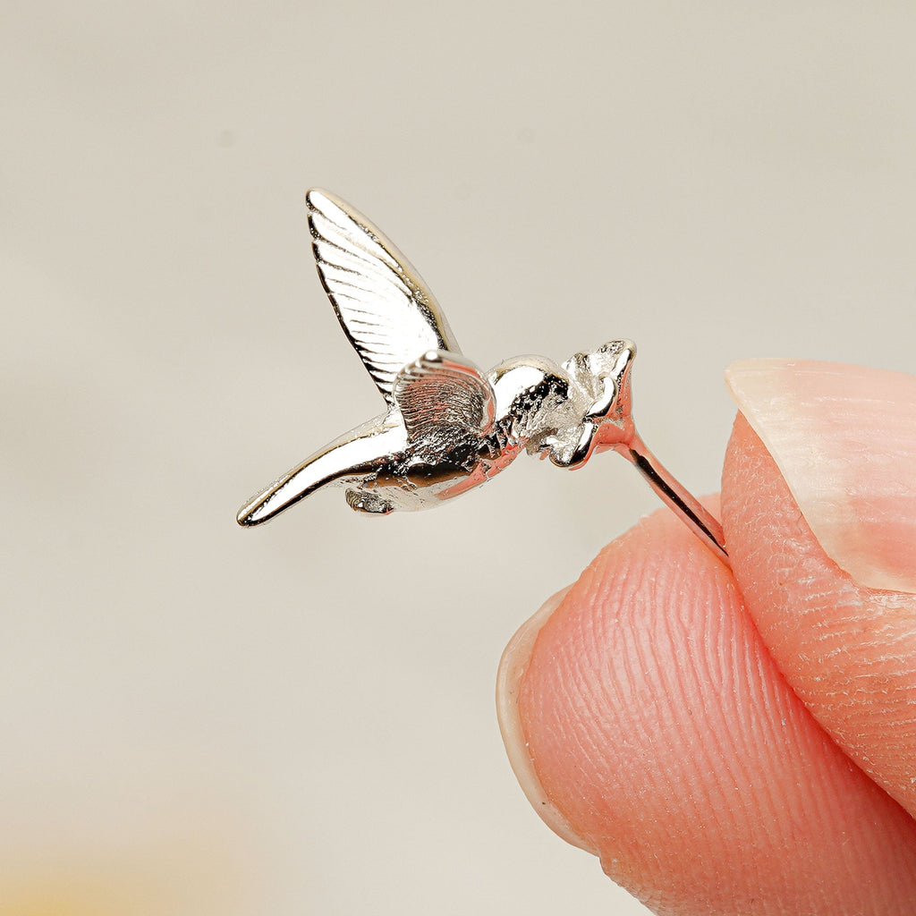 TINY HUMMINGBIRD EARRINGS