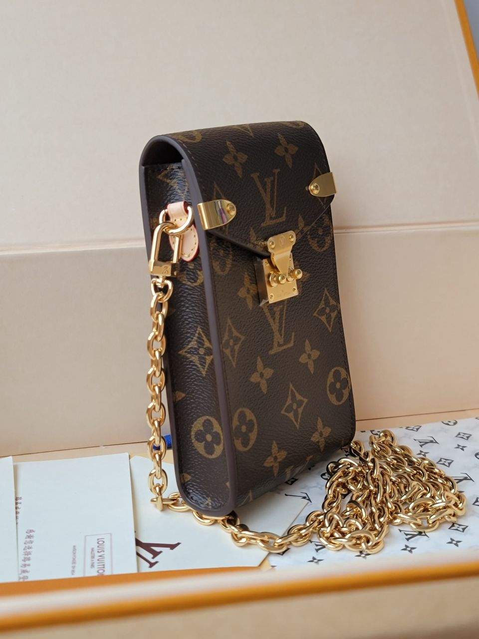 1V Monogram Phone Pouch