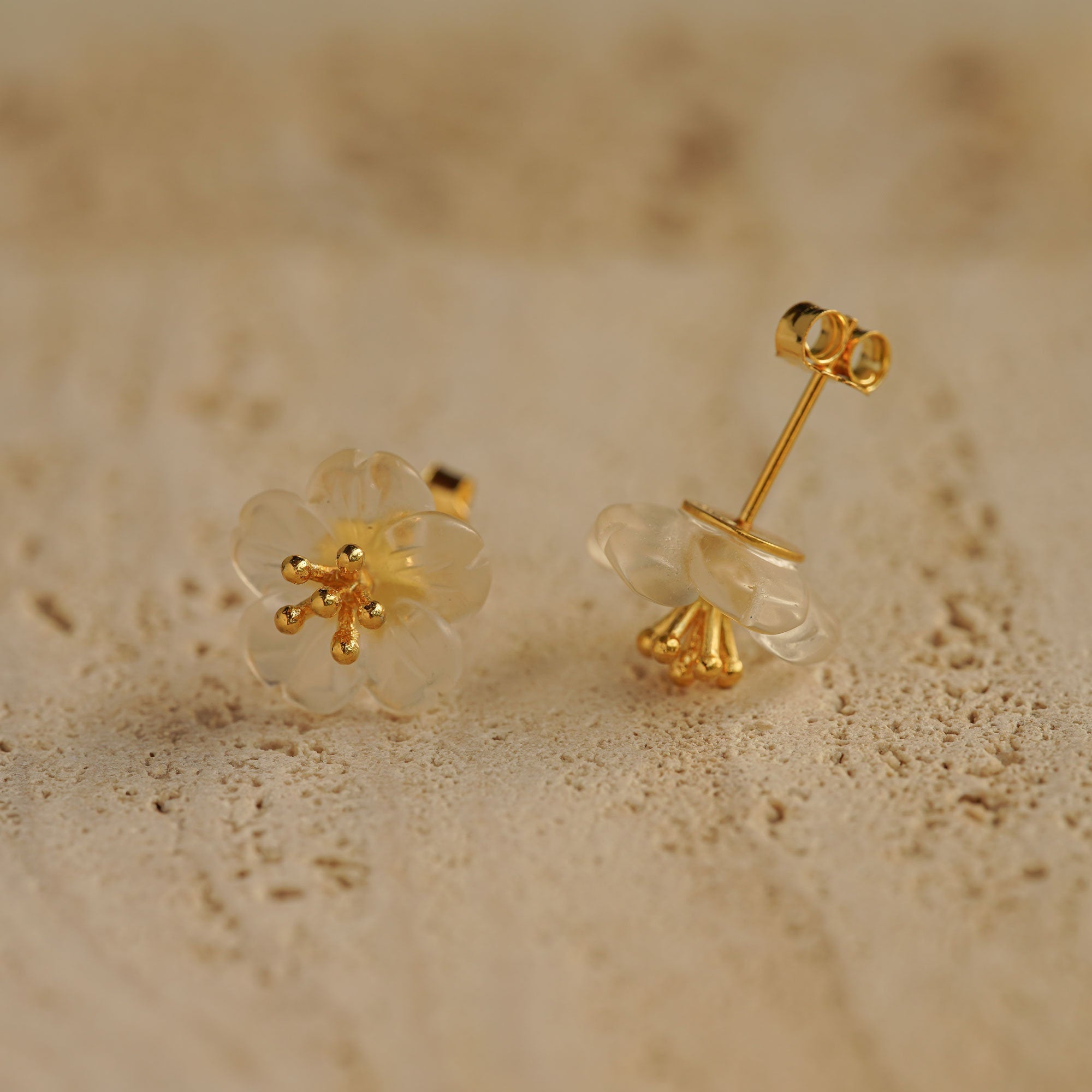 PEAR FLOWER EARRINGS