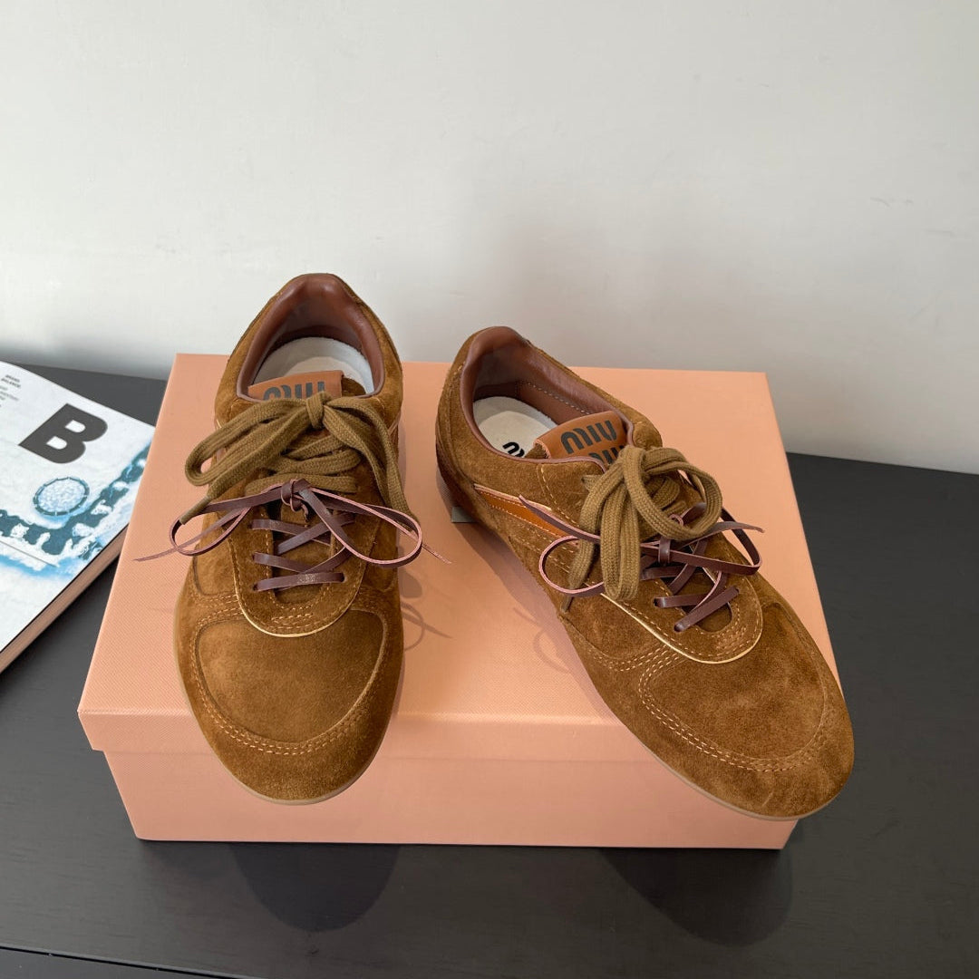 MiuMiu 25 sneaker brown suede 521965